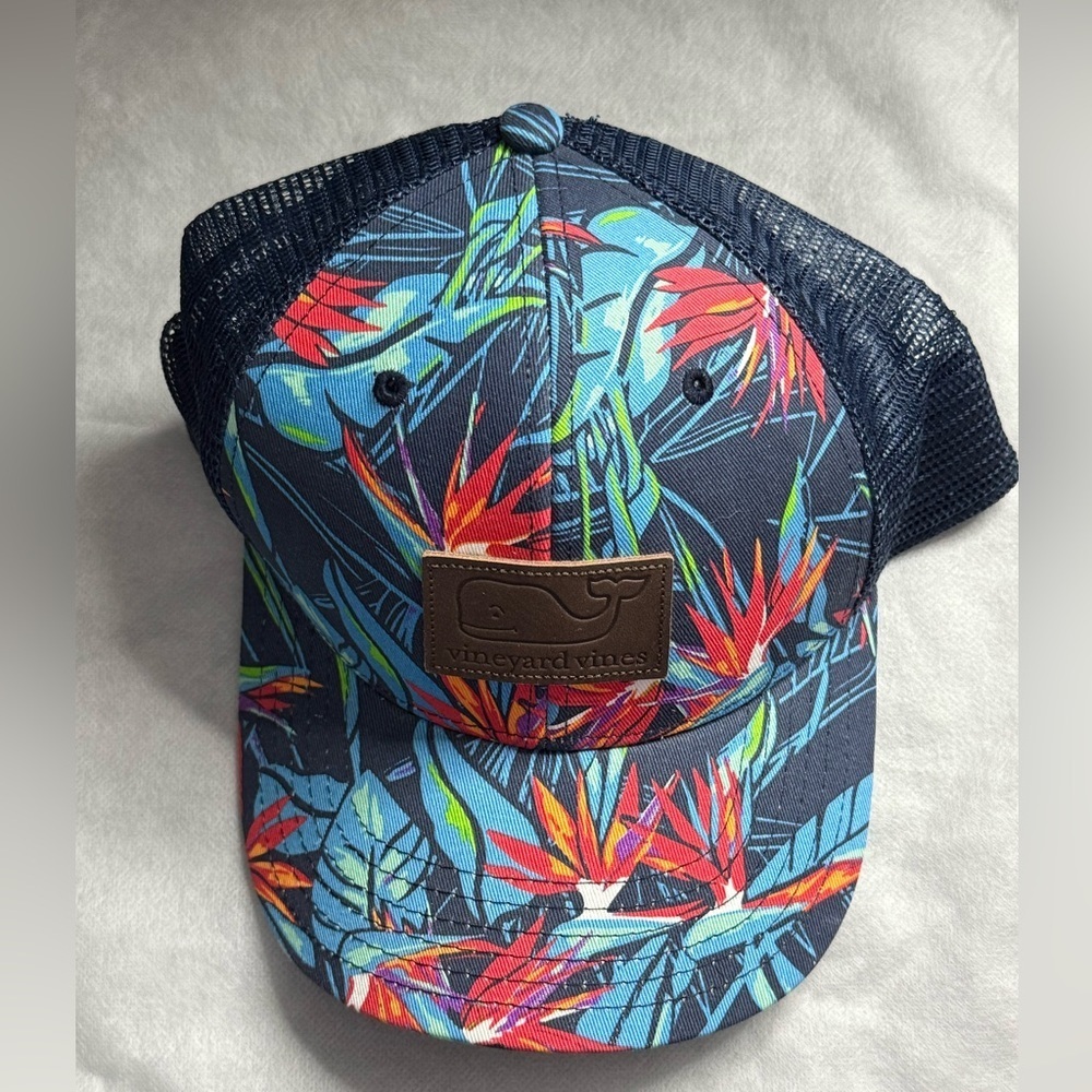 Vineyard Vines Floral Navy Cap